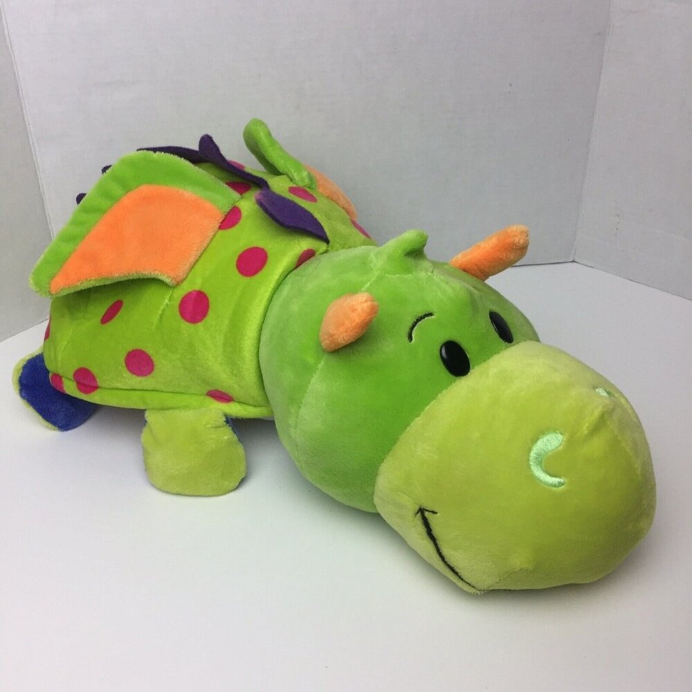 FLIPAZOO Imogen Dragon 24” & Persephone Unicorn 20” 2-in-1 Plush Stuffed Animal